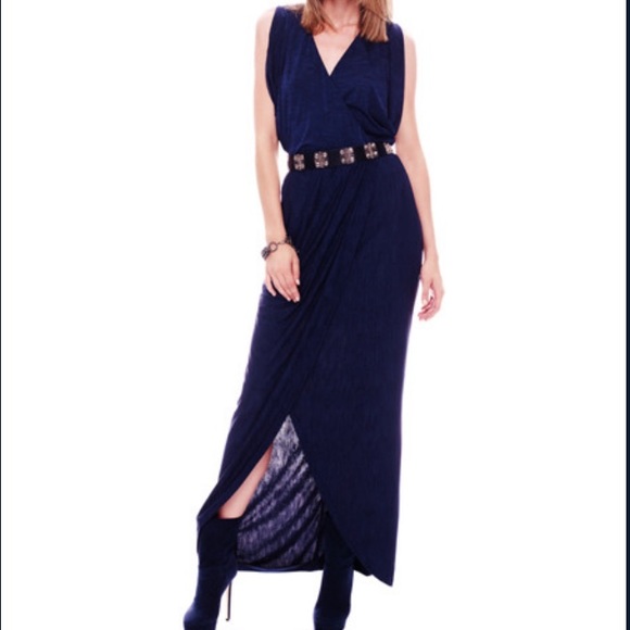 NEW Nicole Miller Flutter Sleeve Wrap Dress - Picture 1 of 7